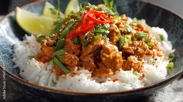 Obraz rice with chicken