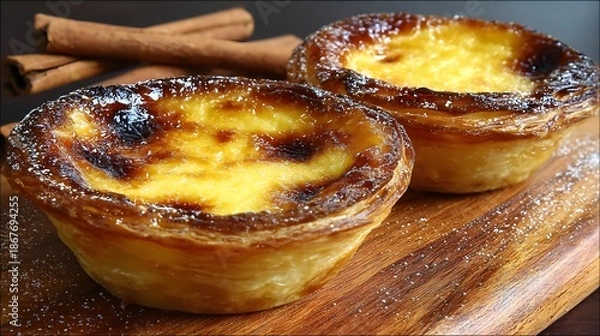 Obraz baked Custard tarts