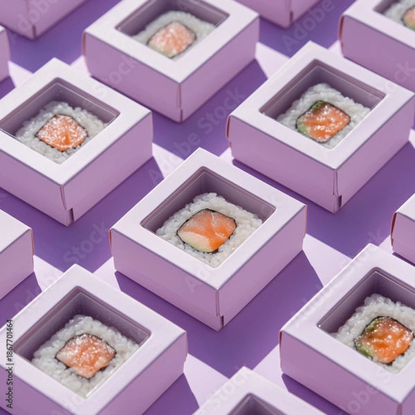 Obraz sushi blank packaging set