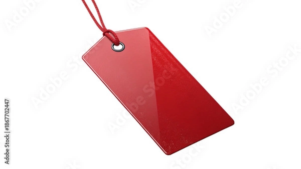 Obraz Red Shining Blank Tag
