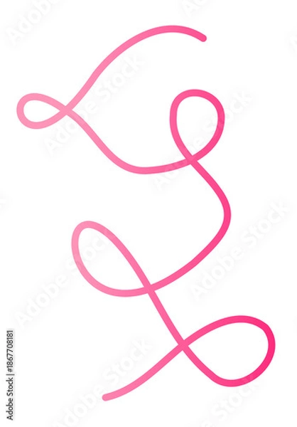 Obraz Pink Abstract Spiral String