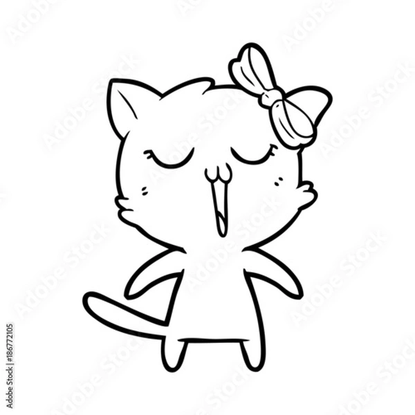 Fototapeta cartoon cat