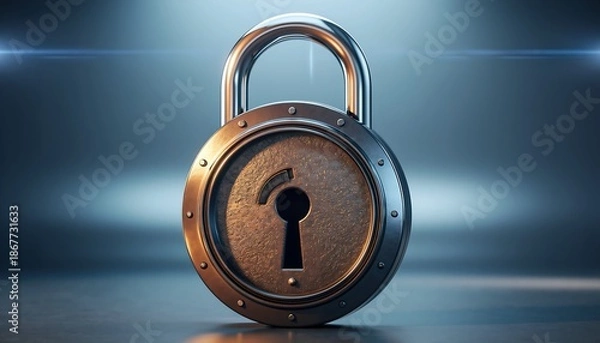 Obraz Digital Security Lockpad Symbolizing Data Protection and Privacy