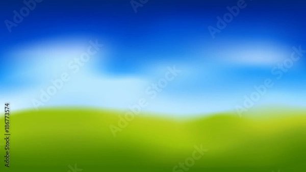 Obraz Spring or summer gradient mesh background