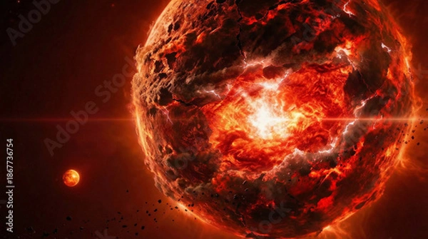 Obraz red planet earth