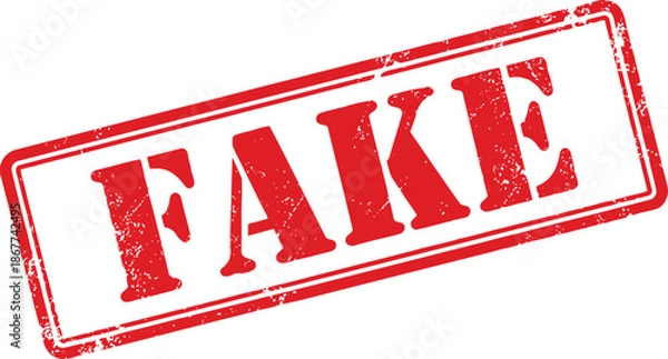 Obraz Fake stamp with grunge texture Vector