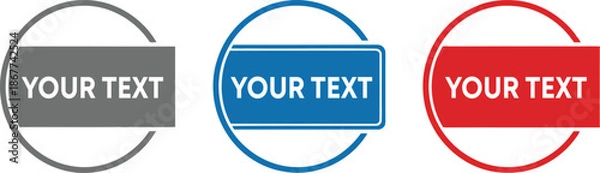 Obraz Badge label and sticker template set Vector