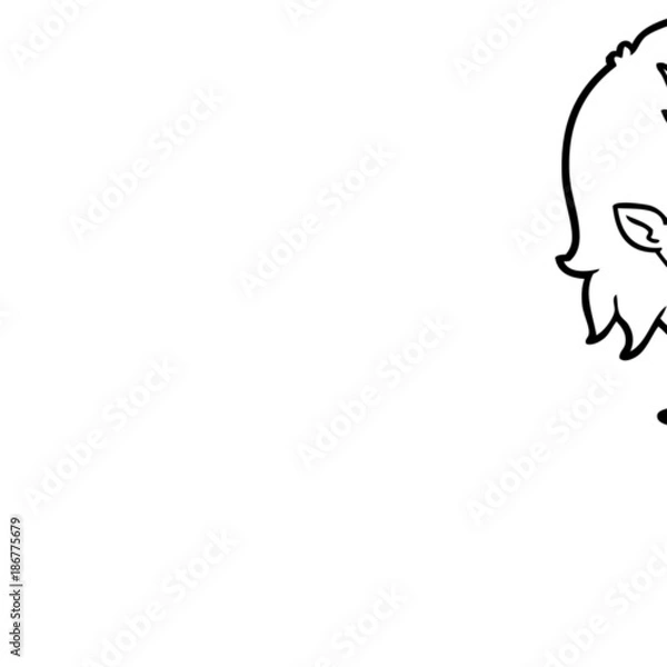 Fototapeta cartoon laughing vampire girl