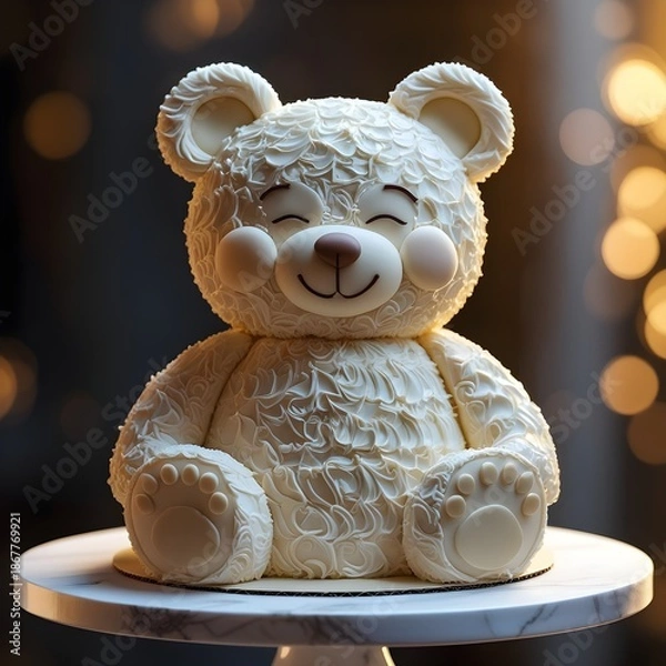 Obraz teddy bear style cake