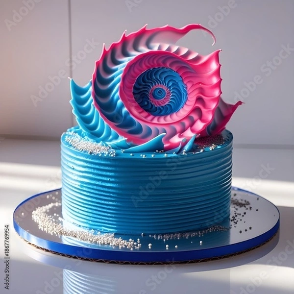 Obraz colourful flourish cake