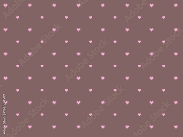 Obraz ハートのかわいいちらし柄背景素材