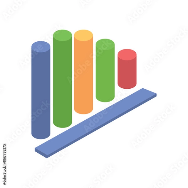 Obraz Isometric Infographic 