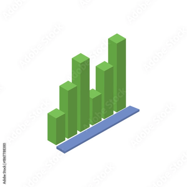 Obraz Isometric Infographic 