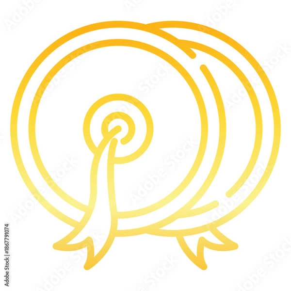 Obraz Cymbals Gradient Icon