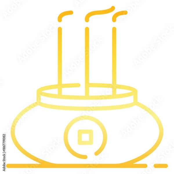 Obraz Incense Gradient Icon