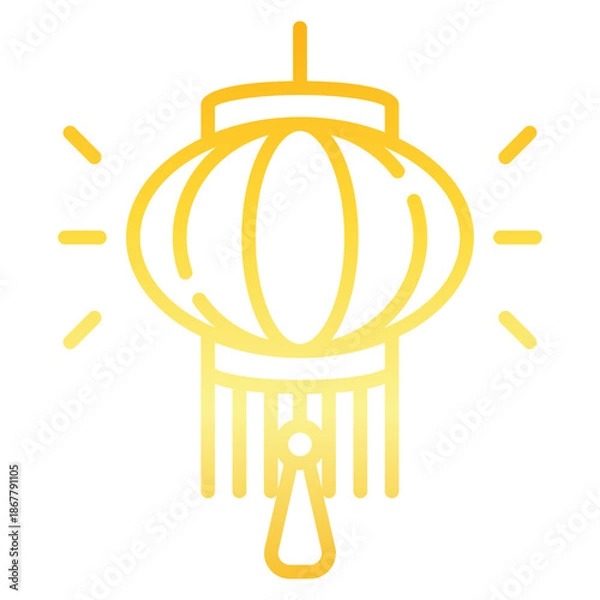 Obraz Lantern Gradient Icon