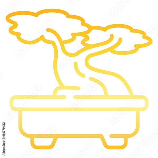 Obraz Bonsai Gradient Icon