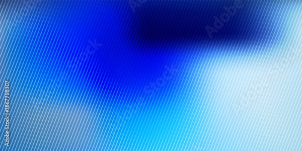 Obraz Abstract blue gradient background with vertical glass line effect.