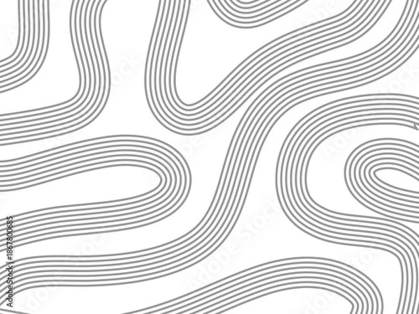 Fototapeta Abstract Curved Wavy Line Pattern