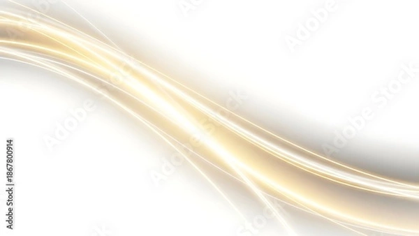 Obraz Elegant abstract golden wave lines design