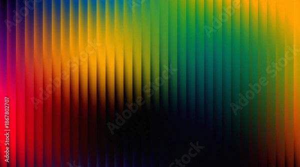 Obraz Dark Multicolor Gradient Abstract Backgrounds With Vertical Stripes And Dramatic Light Depth