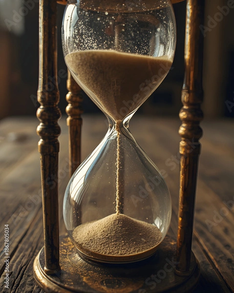 Obraz hourglass on black