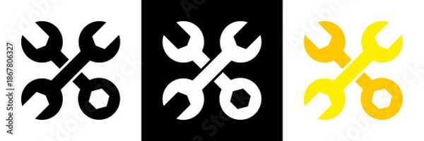 Obraz Equipment Icon Set Glyph vector Illustration 