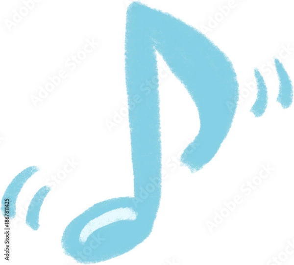 Obraz blue music note