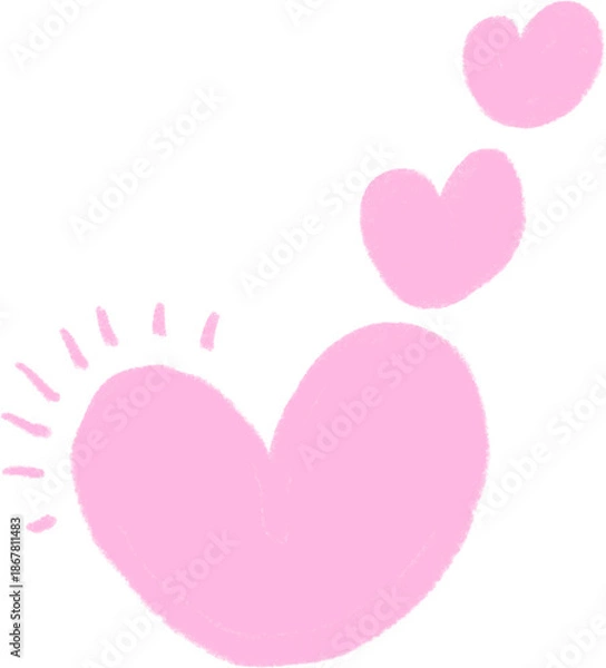 Obraz pink heart 