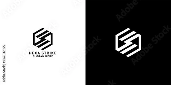 Obraz Hexa Strike logo design art