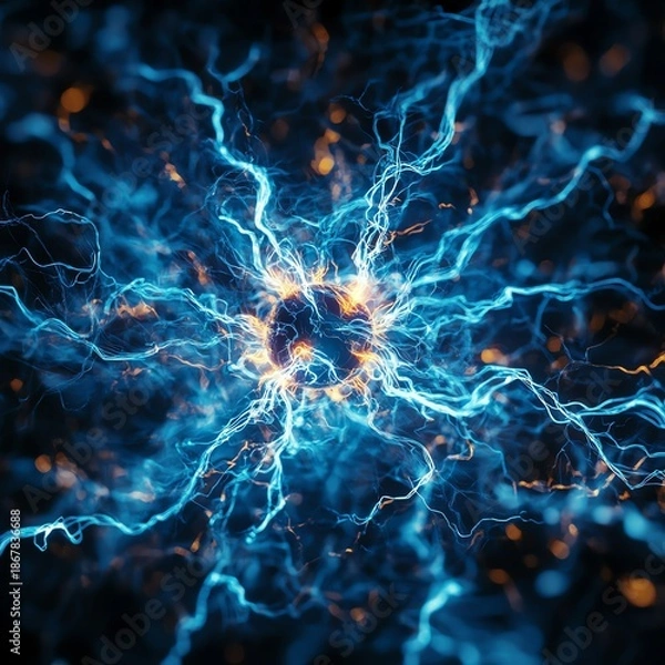 Fototapeta electricity current storage Concept