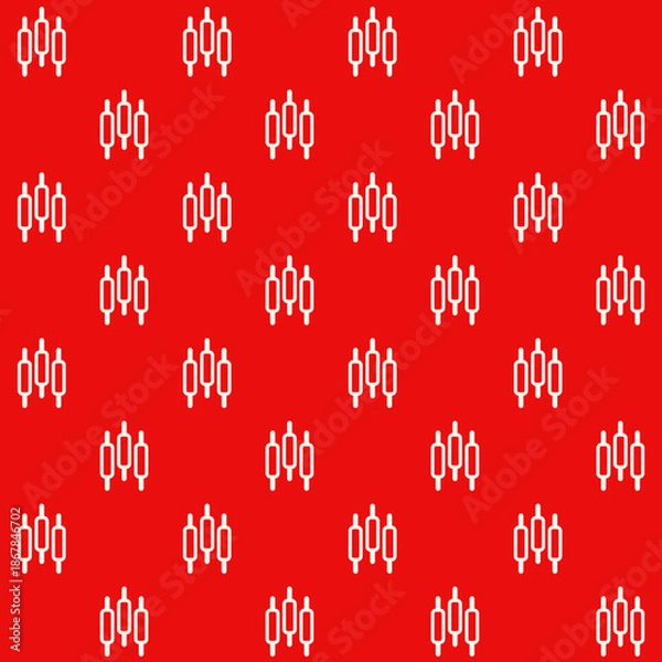 Fototapeta Trading Bar Vector Seamless Pattern