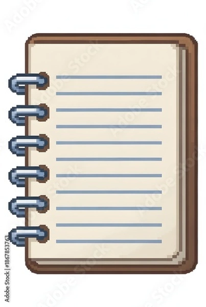 Obraz notebook 3d rendering isolated on white background cartoon plastic style icon