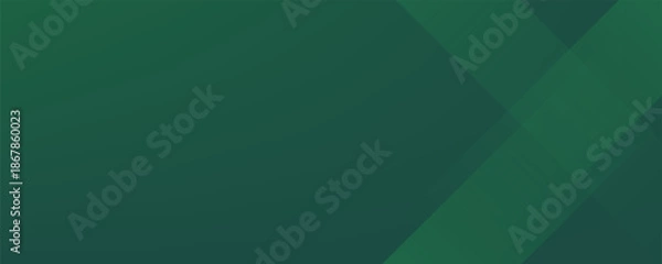 Obraz Gradient geometric shapes on green background. Dynamic shapes composition.