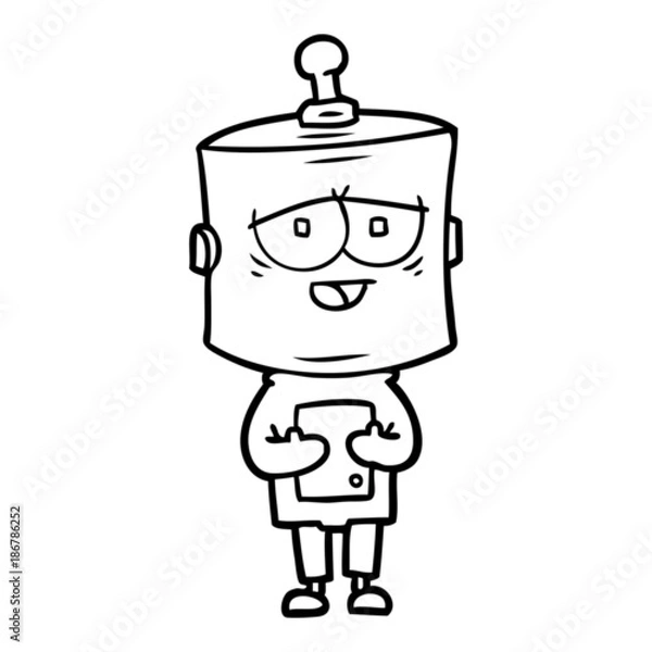 Fototapeta cartoon robot