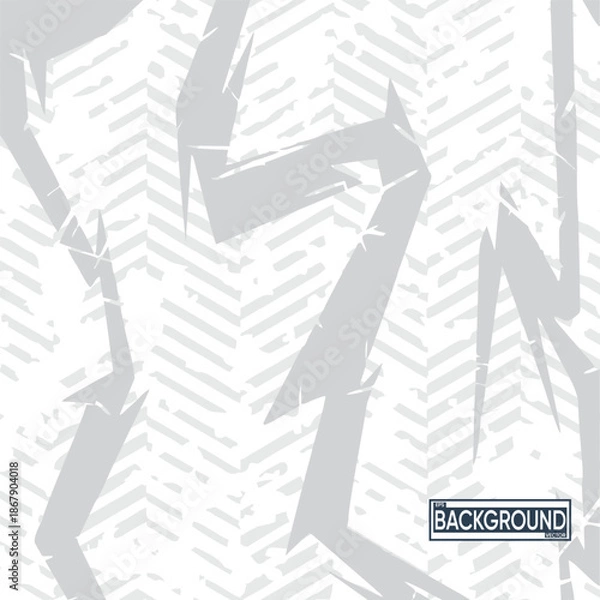 Obraz Distressed Abstract Grey and White Textured Background