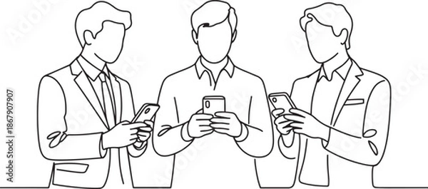 Obraz Illustrator vector design featuring monochrome figures and document metadata details