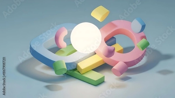 Obraz colorful plastic toys