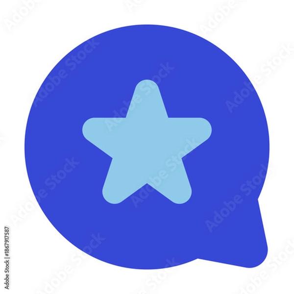 Obraz chat bluetone icon set