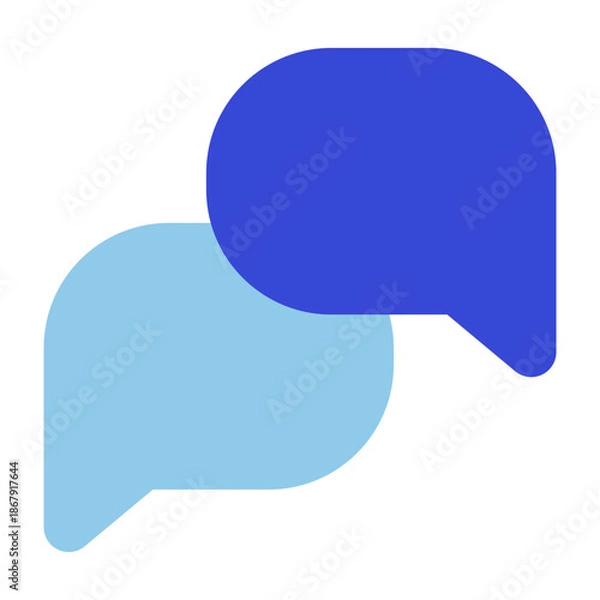 Obraz chat bluetone icon set