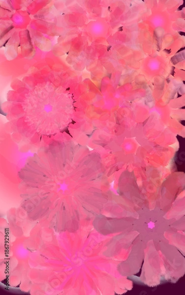 Obraz pink flower background