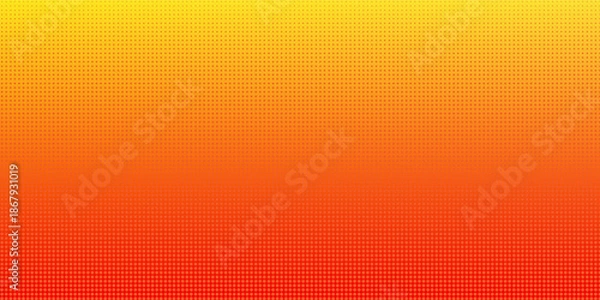 Obraz Dots halftone orange color pattern gradient texture with technology digital background.