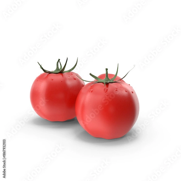 Fototapeta ripe tomatoes isolated