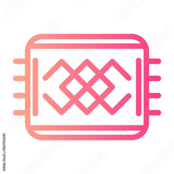 Fototapeta fabrics gradient icon