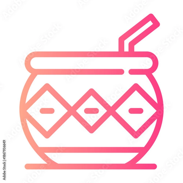 Fototapeta mate gradient icon