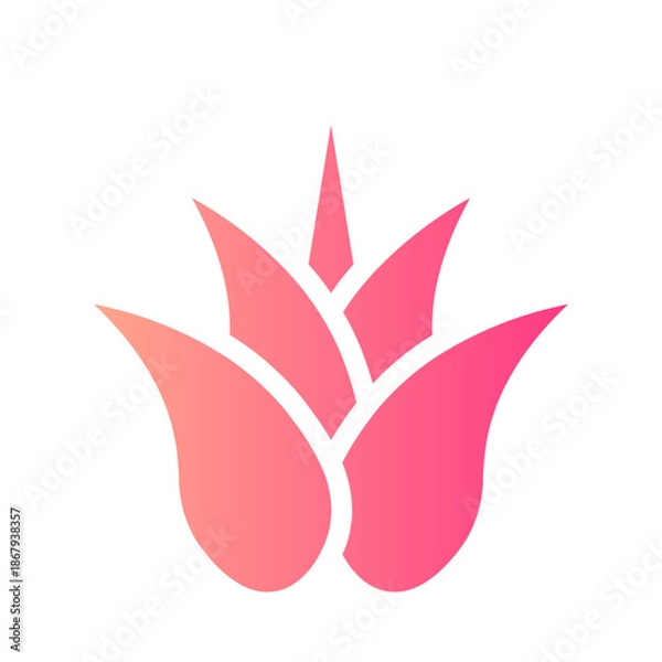 Fototapeta Agave gradient icon