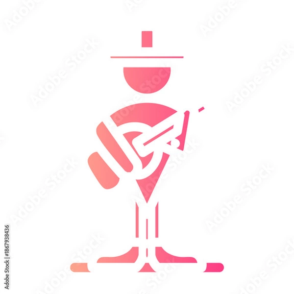 Fototapeta mariachi gradient icon
