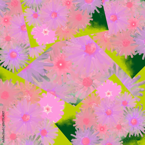 Obraz grunge floral background