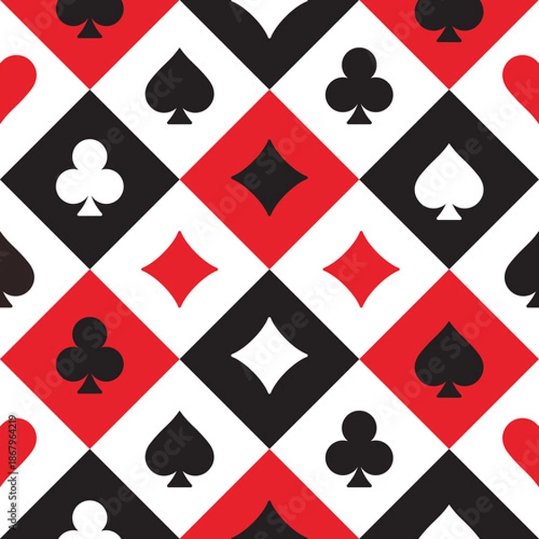 Obraz Repeat Playing Card Suit