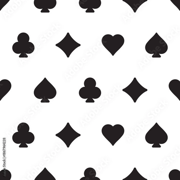 Obraz Classic playing card suits